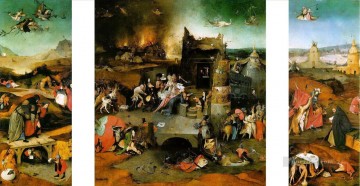 Hieronymus Bosch Painting - triptych the temptation of st anthony 1516 Hieronymus Bosch